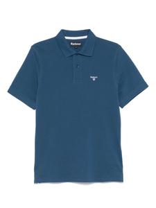 Рубашка поло с вышитым логотипом Barbour, синий