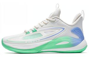 Баскетбольные кроссовки Light Feathers 3-го поколения V3 для мужчин с низким верхом, белые/зеленые Xtep