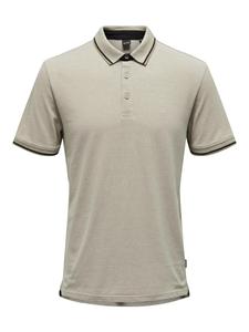 Рубашка поло Only & Sons Shirt Fletcher, темно-бежевый