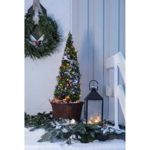 Светодиодная гирлянда, 200 лампочек, микросветодиоды, матовая, 200 разноцветных диодов Konstsmide, черный