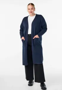 Flash - длинный кардиган с тапочкой Zizzi, Navy Blazer