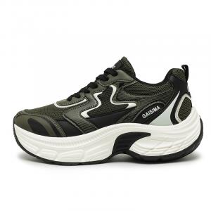 Дышащие увеличивающие рост мужские массивные кроссовки GAISIMA, зеленые