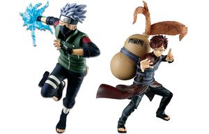 Очки Kakashi Hatake, Naruto, Naruto Shippuden вибрационные звезды Gaara, бонусный подарок фигурки Scale BANPRESTO