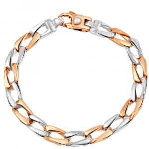 Мужской браслет из 14-каратного золота (38 грамм) или платины (67 грамм) шириной 7 мм и длиной 8,5 дюйма Pompeii2, 14K White Gold