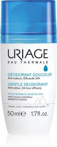 Мягкий дезодорант Hygiène, мягкий шариковый дезодорант без алюминия Uriage, 50 мл