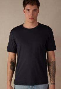 Футболка IUMAN Intimissimi Uomo REGULAR FIT EXTRAFINE, Blau Midnight Blue/Blue