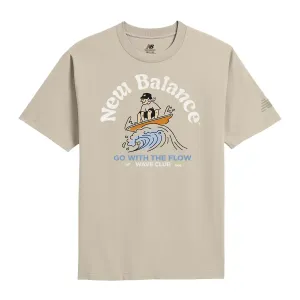 New Balance Футболка SS25 Big Wave мужская brown