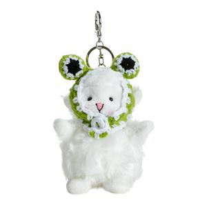 Мягкая пушистая овечка в шапках и кепках подвеска для рюкзака плюшевая кукла Bowl