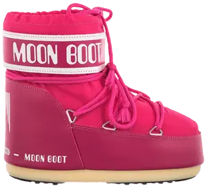 Нейлоновые низкие ботинки Moon Boot Icon Low, розовый