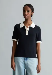 Поло с рисунком mit struktur Marc O'Polo Denim, Dark Blue