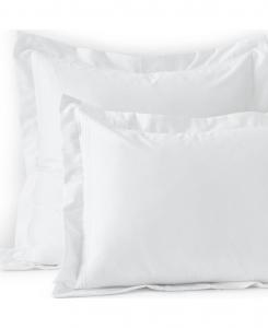 Наволочка из высококачественного хлопка Supima с плотностью 400 нитей, не требует глажки, сатиновая, с вышивкой Lands' End, White dots