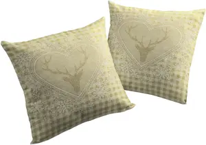 Вирт декоративная подушка "Стубен", чехол на подушку без наполнения, 2 шт Wirth 40х60 см, салатовый