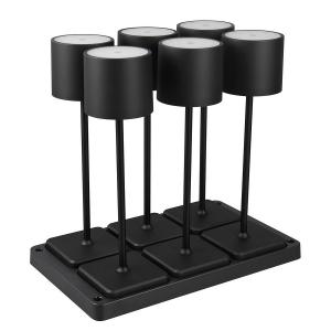 Светодиодная настольная лампа Reality Leuchten Fernandez 6er-Set, алюминий - 6-световой - черный