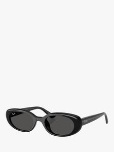 RB4441 унисекс овальные солнцезащитные очки Ray-Ban, Black
