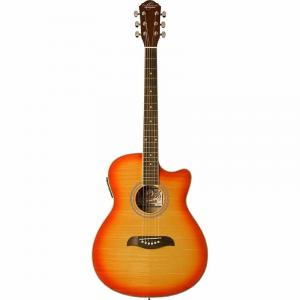Акустическая гитара Oscar Schmidt OACEFCS Cherry Sunburst Auditorium Acoustic Electric Guitar