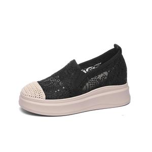 Повседневные однобортные туфли женские Golden Silk Rabbit, Black