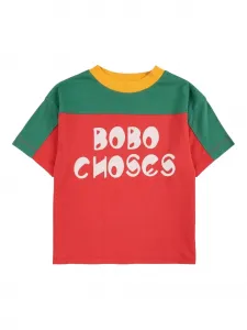 Футболка в стиле колор-блок BOBO CHOSES, красный