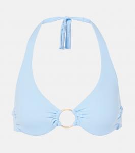 Брюссельский бикини-топ с кольцевой отделкой Melissa Odabash, Dusty Blue