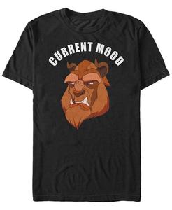 Мужская футболка Disney «Красавица и чудовище» Current Mood с коротким рукавом Fifth Sun, черный