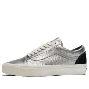Кроссовки premium old skool 36 'silver' Vans, серебряный