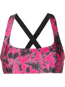 Philosophy Di Lorenzo Serafini топ-бралетт с перекрестными ремешками и цветочным принтом, розовый