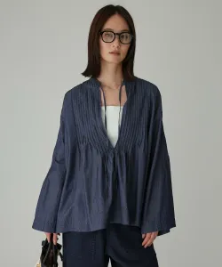 Джинсовая рубашка с защипами Babylone, цвет Dark Blue 89