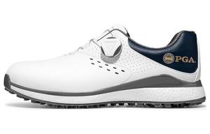PGA Низкие, амортизирующие, износостойкие мужские туфли для гольфа, белые, голубые
