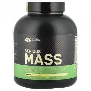 Optimum Nutrition, Serious Mass , ваниль, 2,72 кг (6 фунтов)