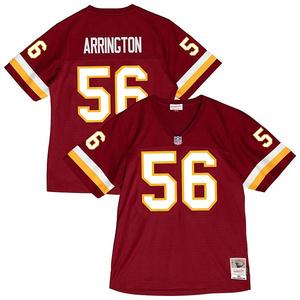 Мужская реплика джерси Lavar Arrington burgundy Washington Commanders 2001 legacy throwback Mitchell & Ness