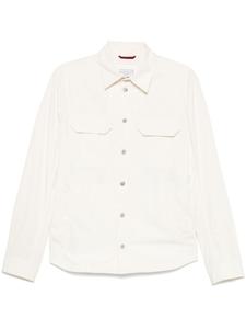 Brunello Cucinelli куртка с логотипом, нейтральный цвет