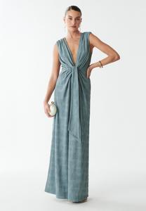 Платье BWLDR GISELLA MAXI, Teal Palms/Turquoise