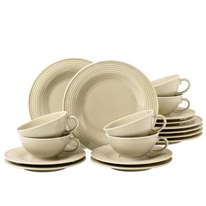 Чайный набор Beat Sand бежевый маленький, 18 шт Seltmann Weiden, бежевый