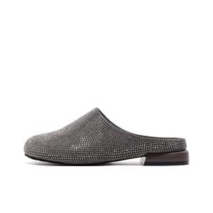 Take the Qin Женские серые тапочки с закрытым носком и износостойкой резиновой подошвой, цвет Gray