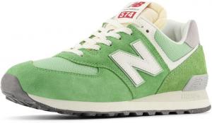 Детские кроссовки New Balance 574 V1 на шнуровке, Chive/Sea Salt