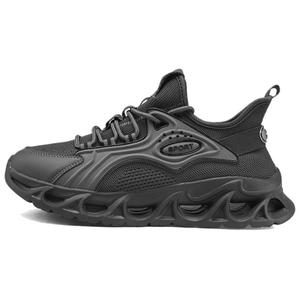 Kuding Кроссовки мужские низкие серые белые черные