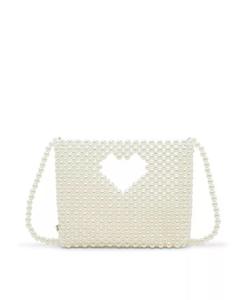 Сумочка Gossip с культивированным жемчугом Betsey Johnson, бежевый