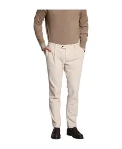 Бархатные брюки чинос прямого кроя, цвет штукатурка Mason'S, бежевый