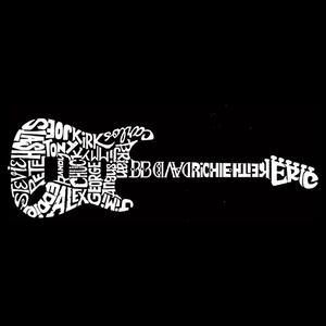 Rock Guitar — мужская толстовка с круглым вырезом Word Art LA Pop Art