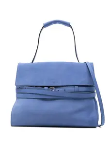 Сумка на плечо с пряжкой и логотипом Moschino, синий