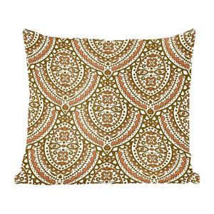 Декоративная подушка MuchoWow диванная подушка для гостиной декоративная подушка 40x40 см с узором - оранжевый - коричневый - чехлы на диванные подушки - без наполнителя