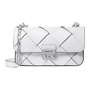 MICHAEL KORS Сумка кроссбоди Tribeca кожаная через плечо женская оптический белый
