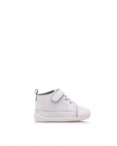 Детские кожаные ботинки с застежкой-липучкой Mustang, белый