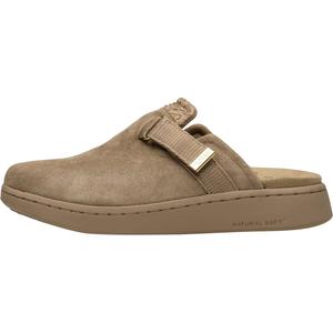 Веганский замшевый клоги Woden, серебряный