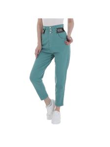 Джинсы светло-зеленого цвета Ital-Design