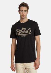 Футболка Petrol Industries Print T-shirt, Deep Black 9111/Black