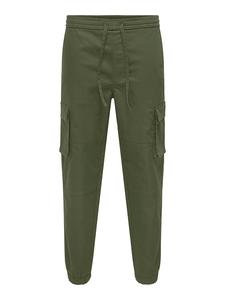 ONLY & SONS Брюки-карго "Гарда" темно-зеленого цвета