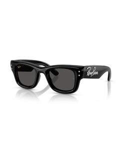 Солнцезащитные очки-пуховики Wayfarer унисекс с кристаллами, RB4940B Ray-Ban, Black and Strass