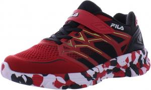 Кроссовки для мальчиков Fila Wanderun Strap Mashup, черный/красный