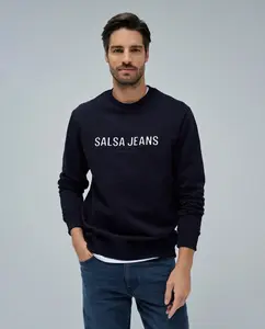 Мужская толстовка с логотипом Salsa Jeans, черный