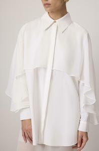 Блуза Touché Privé Button-down blouse, Ecru/White